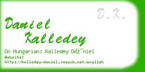 daniel kalledey business card